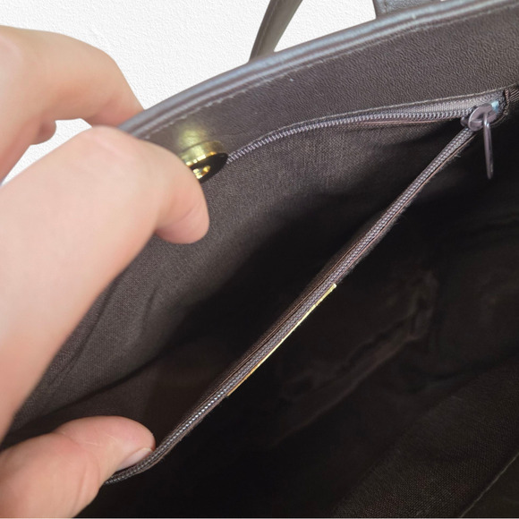 Y2K Susan Gail Tan Woven Straw Tote Shoulder Bag Brown Trim Boho Chic Purse - Picture 9 of 12